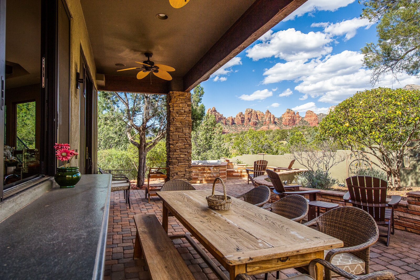 Sedona property photography with views of red rocks